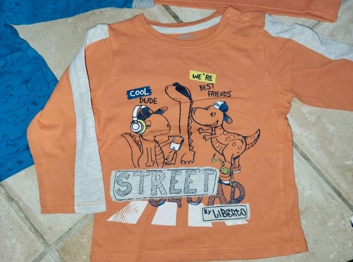 Lot 4 tee-shirt garçons dinosaure 18 mois - photo numéro 4