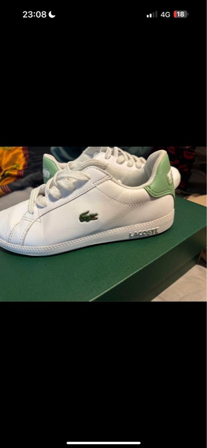 Basket Lacoste enfant - photo numéro 3