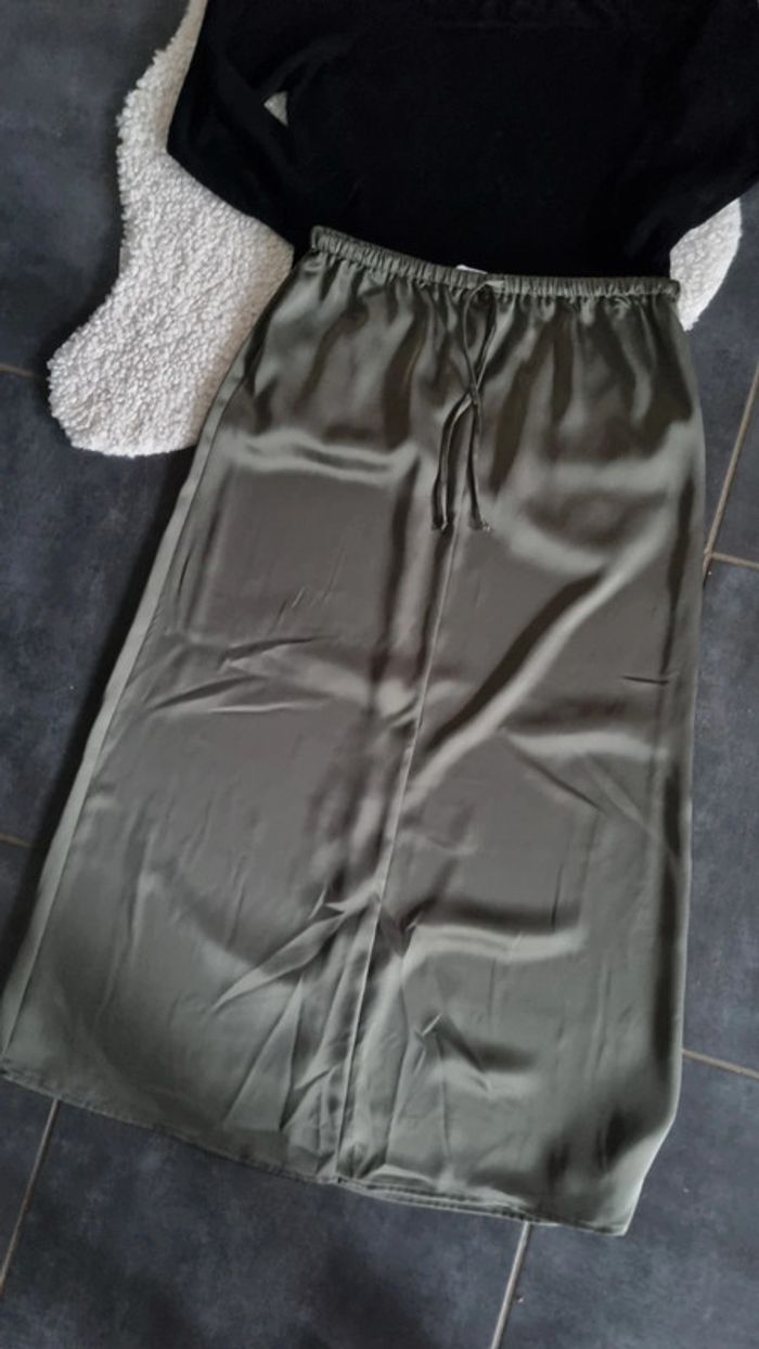 Jupe fluide neuve kaki superbe 40 L primark - photo numéro 5