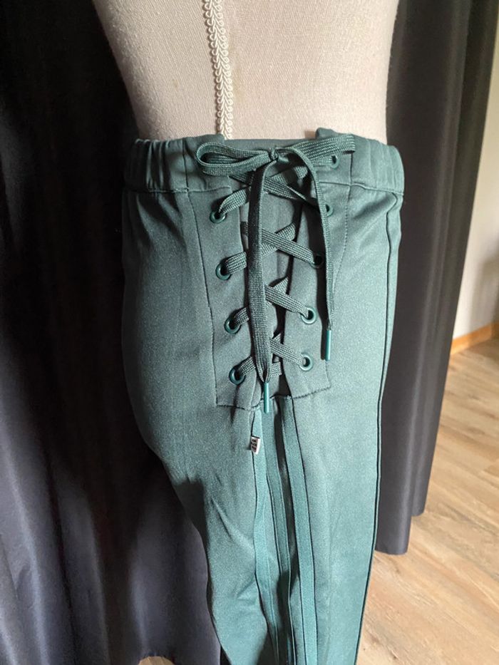Pantalon Adidas vert foncé - photo numéro 5