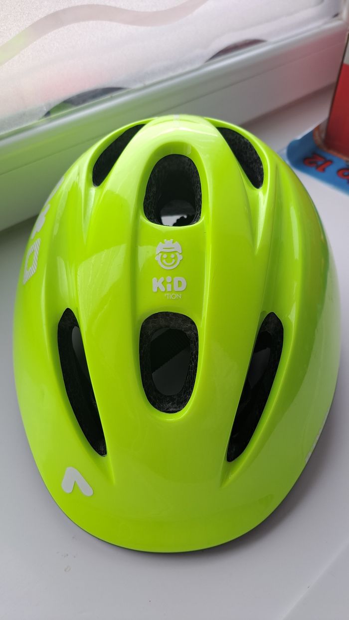 Casque btwin jaune fluo - photo numéro 5