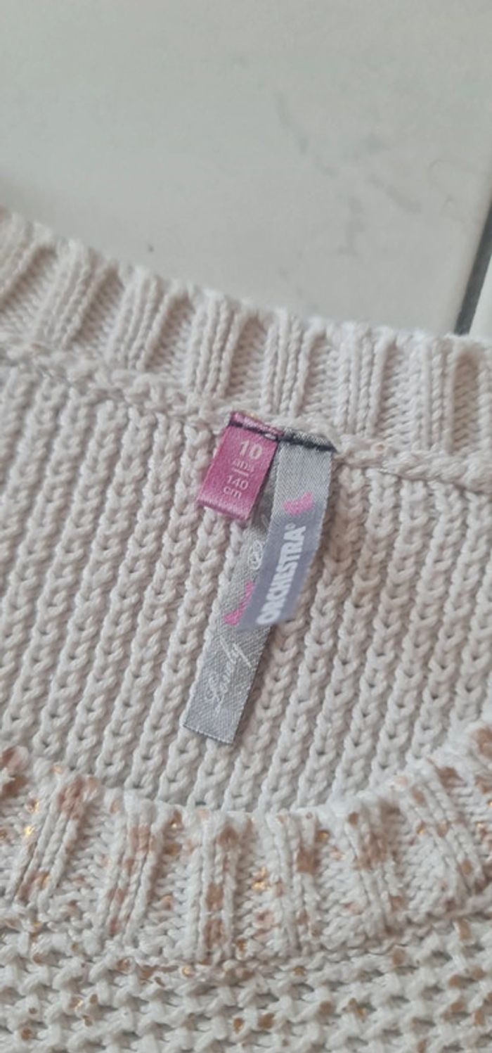 Pull lisseré doré - photo numéro 3