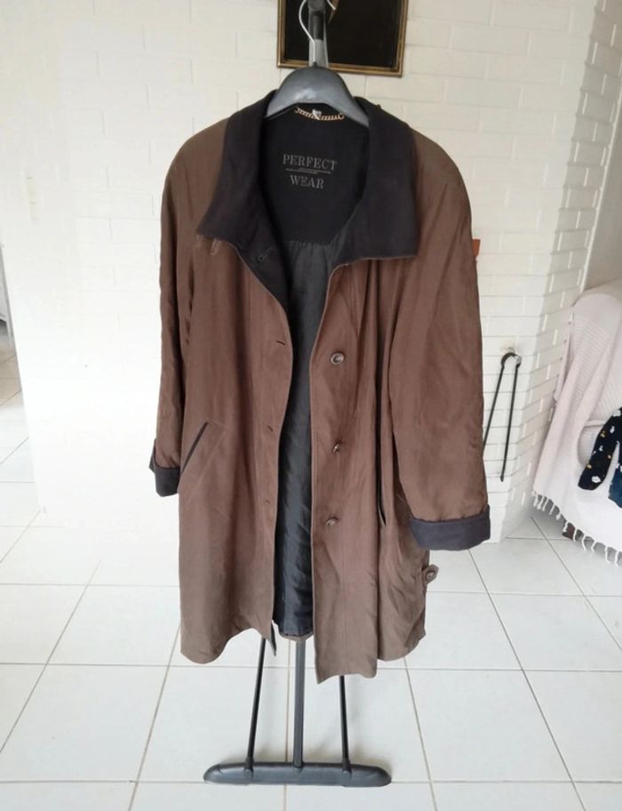 Manteau vintage marron