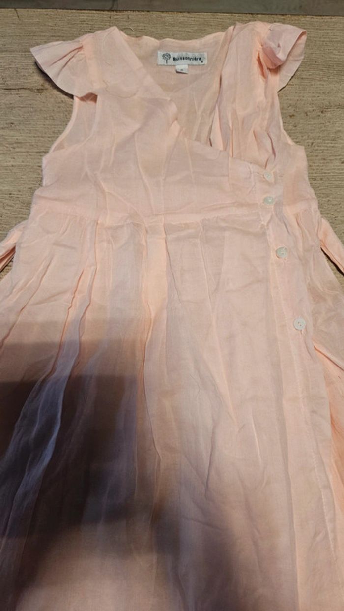 Magnifique robe rose clair sans manche, Buissonnière, 8 ans - photo numéro 7