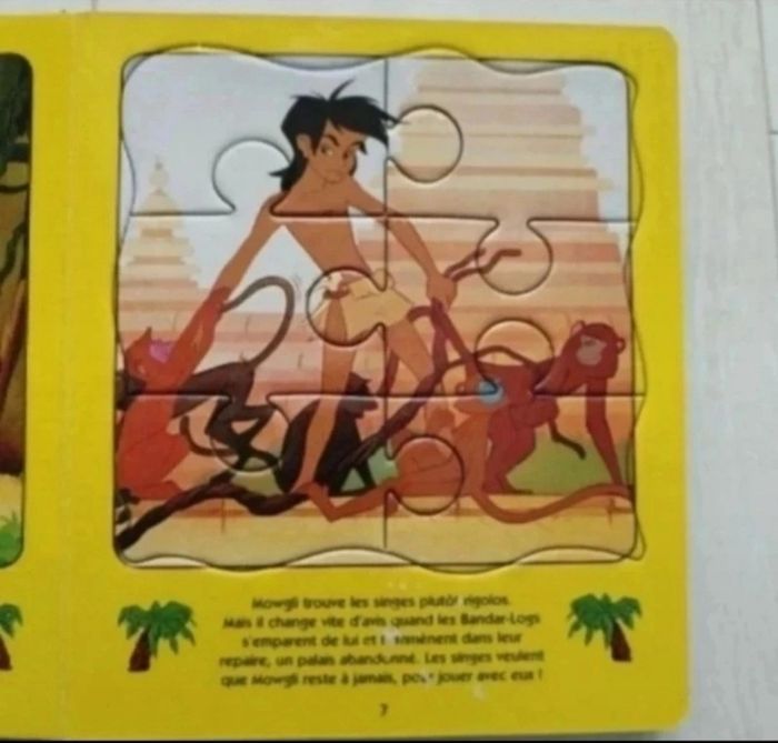 Livre puzzle cartonné LE LIVRE DE LA JUNGLE - photo numéro 7