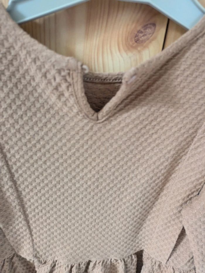 Robe marron fille manches longues Vertbaudet - photo numéro 3