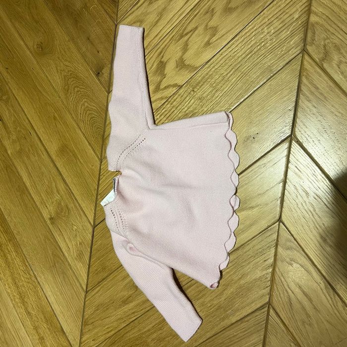 Cardigan 12m fille en cotton Jacadi rose pale - photo numéro 3