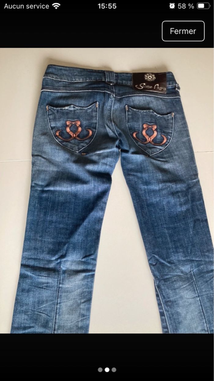 Jeans stones âge t 36 - photo numéro 3
