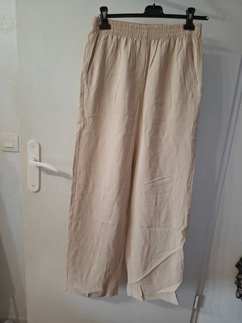 Pontalon mango jambe large raille 36 en très bon état 