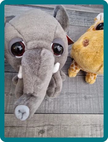 Lot de 2 peluches Big Headz