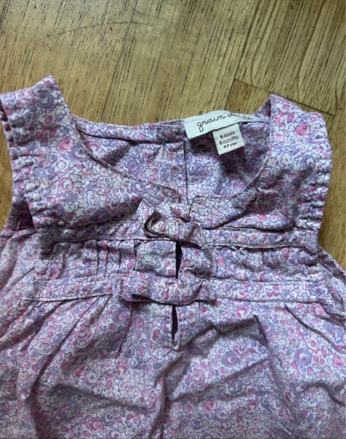 Lot de 2 Robes Bébé Grain de Blé - Taille 6 mois - photo numéro 4