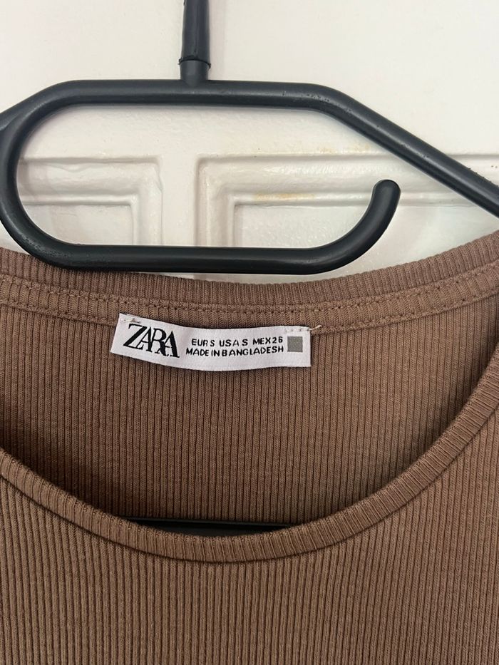 Haut Zara camel taille S - photo numéro 3