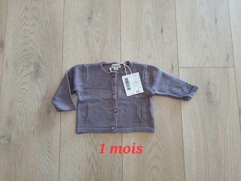 Gilet Brioche 1 mois neuf