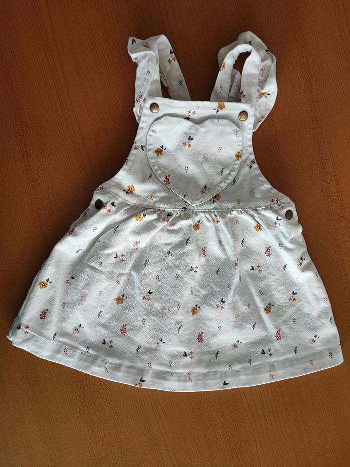 Jupe salopette bébé fille