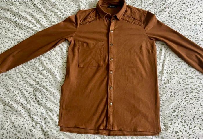 Sur Chemise Bershka Camel
