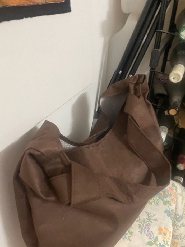 Sac Fourre-Tout marron Vintage, sac neuf - photo numéro 7