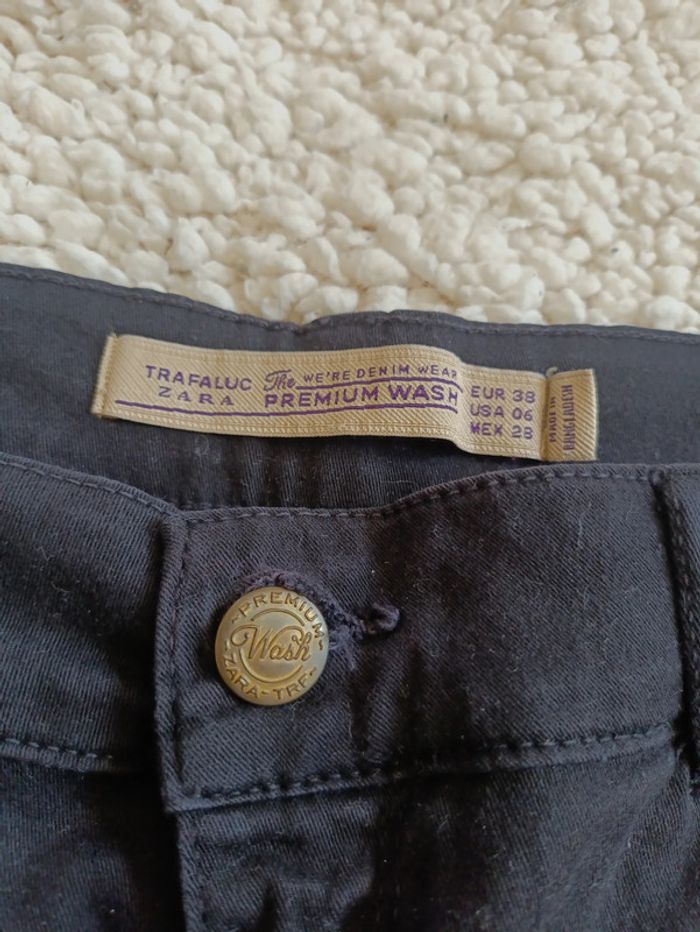 Jean skinny noir Zara Trafaluc taille 38 - photo numéro 2