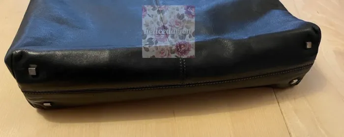 Sac fourre-tout marque Le tanneur en cuir noir - photo numéro 7