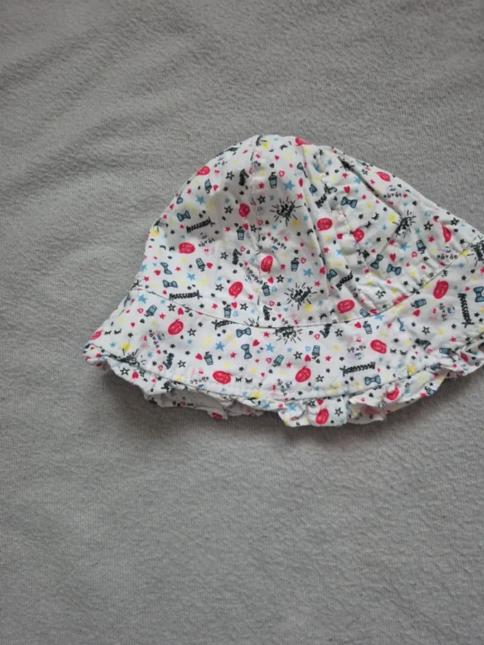 Chapeau fille 46 cm tissaia 6-12 mois - photo numéro 2