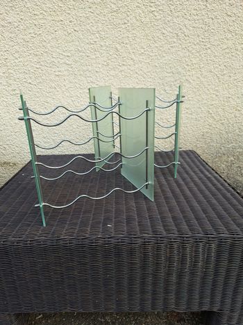 🍷 Lot de 2 portes bouteille métalliques