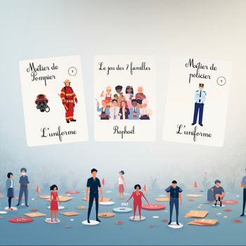 Jeu des 7 familles thème métiers