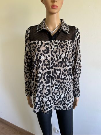 Chemise léopard à manches longues Milan Kiss taille M jamais portée