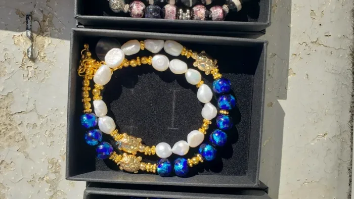 Collier perles d'eau douce naturelle - photo numéro 3