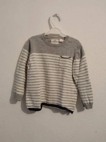 pull léger rayé Zara garcon 3 ans 98cm