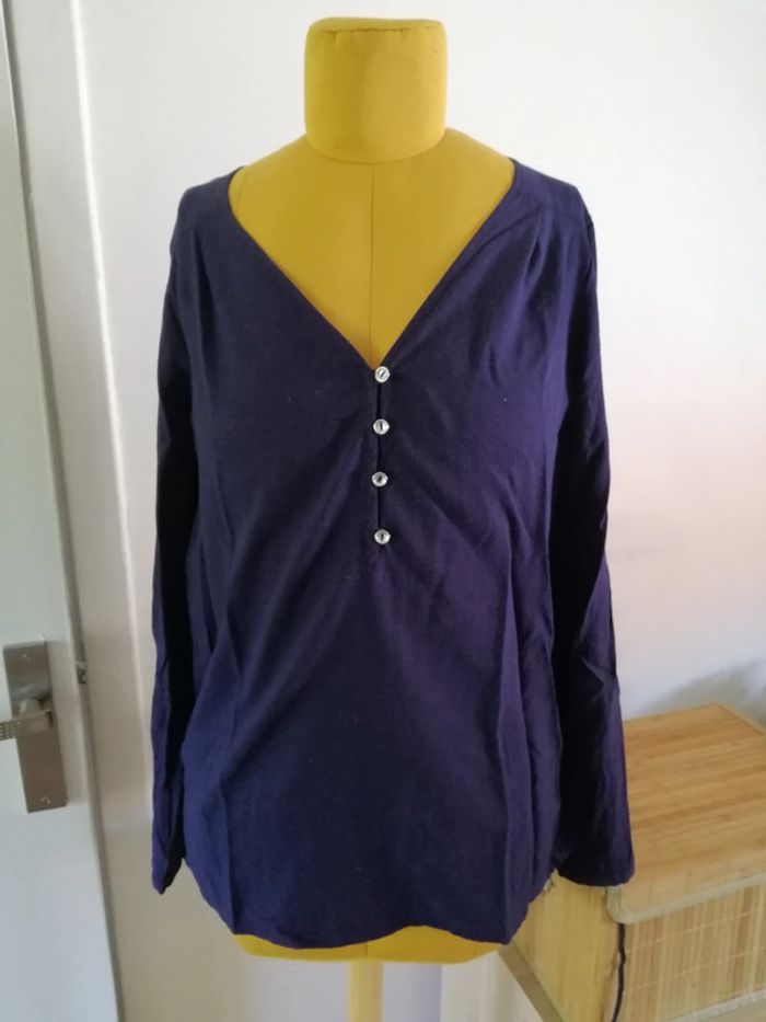 Blouse etam bleu marine