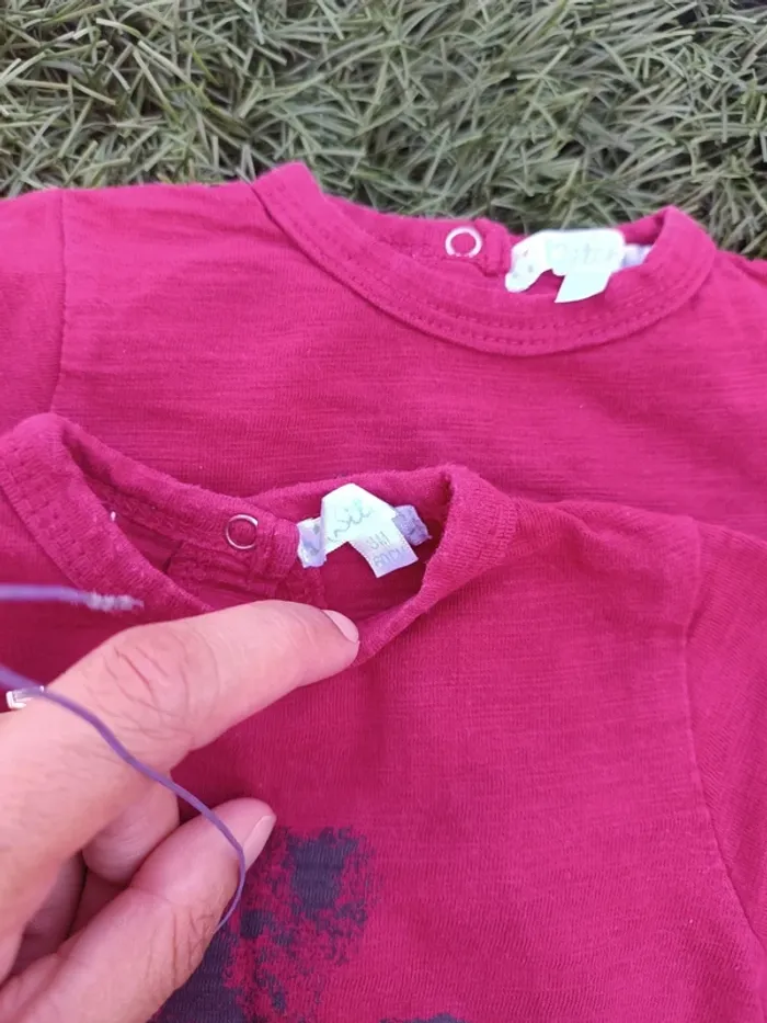 tee-shirts manches longues 3 mois - photo numéro 2