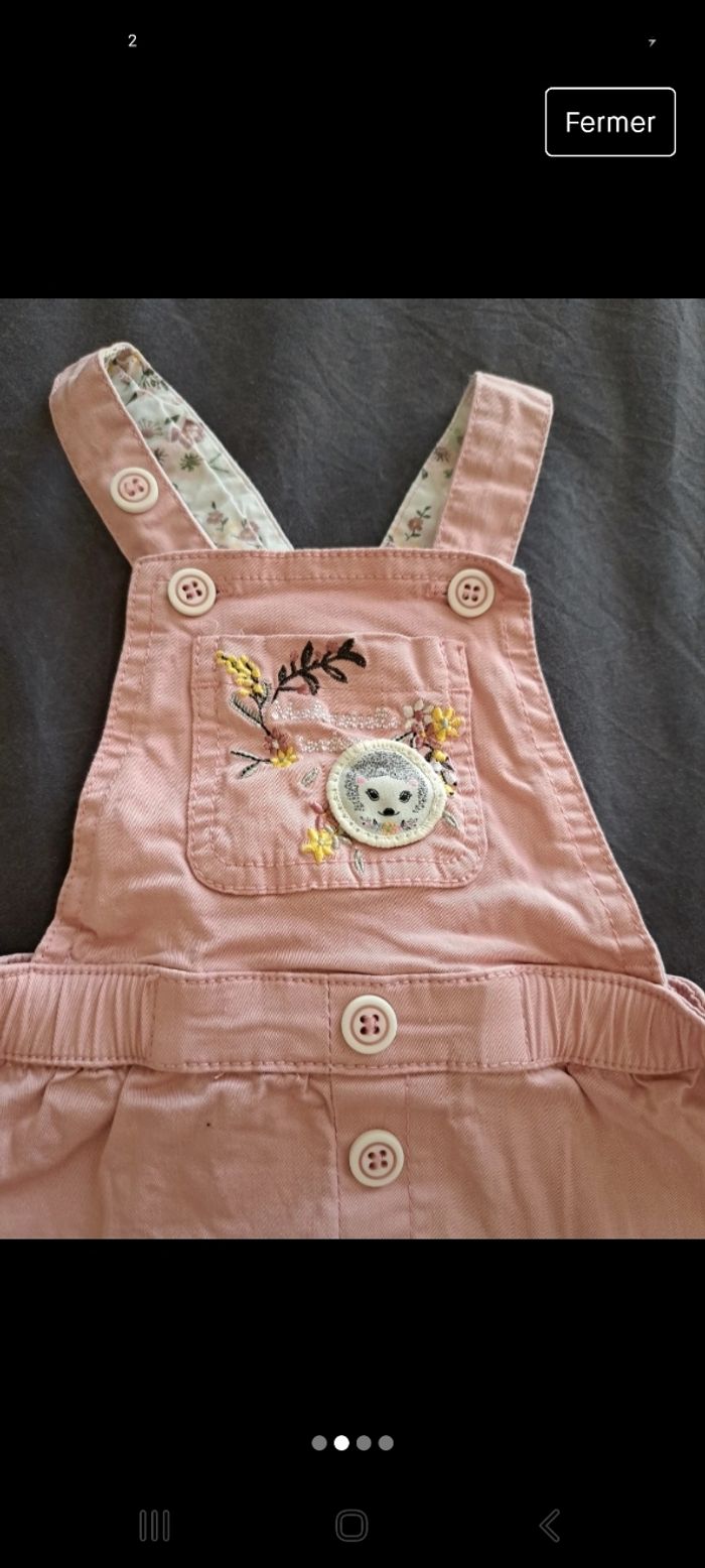 Robe Salopette fille 6 mois - photo numéro 2