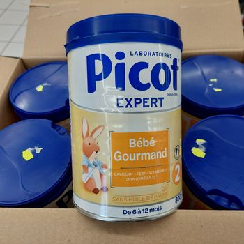 Lot de 6 boitesde lait Picot expert 2