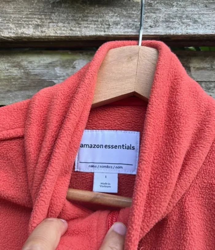 Polaire chaude et douce de Amazon Essentials, couleur corail, taille L, en très bon état. - photo numéro 3