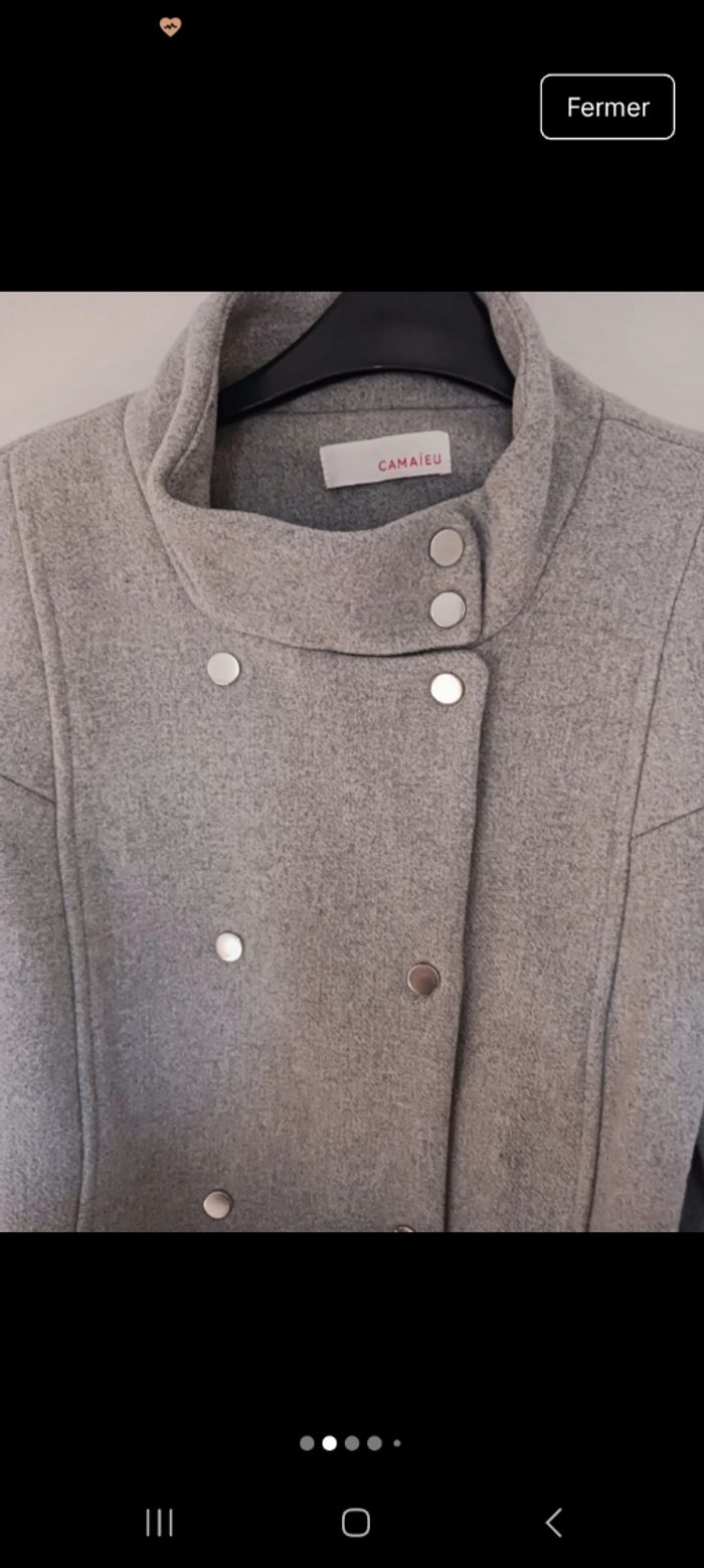 Manteau camaïeu taille 46 - photo numéro 2
