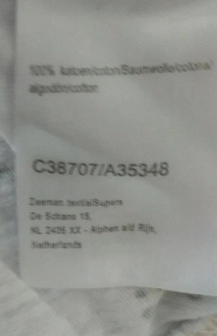 Tee-shirt manches courtes blanc imprimé Zeeman taille 7-8 ans - photo numéro 4