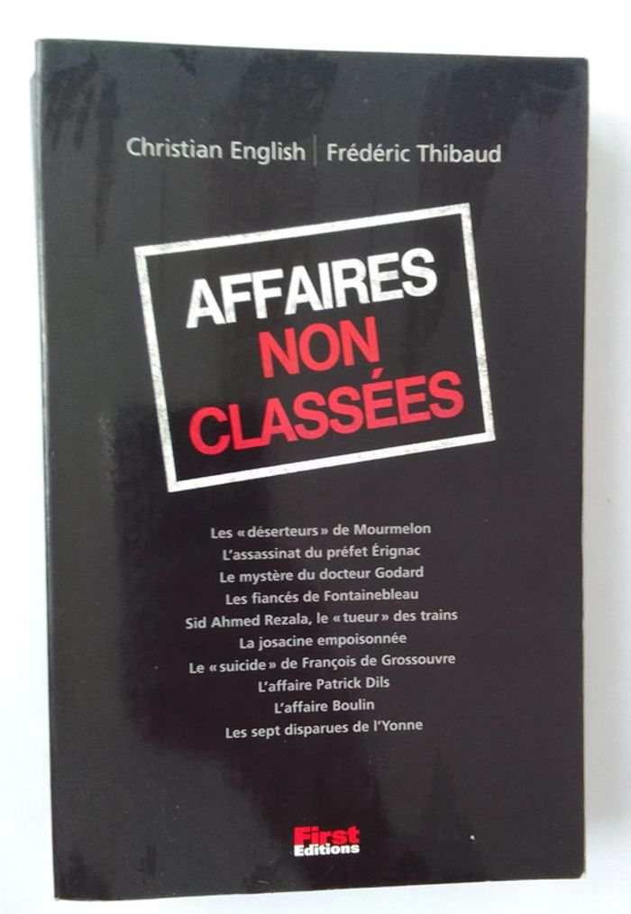 Christian English / Frédéric Thibaud - Affaires non classées