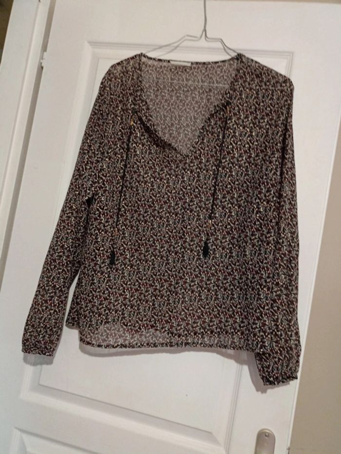 Blouse noir motif - photo numéro 3