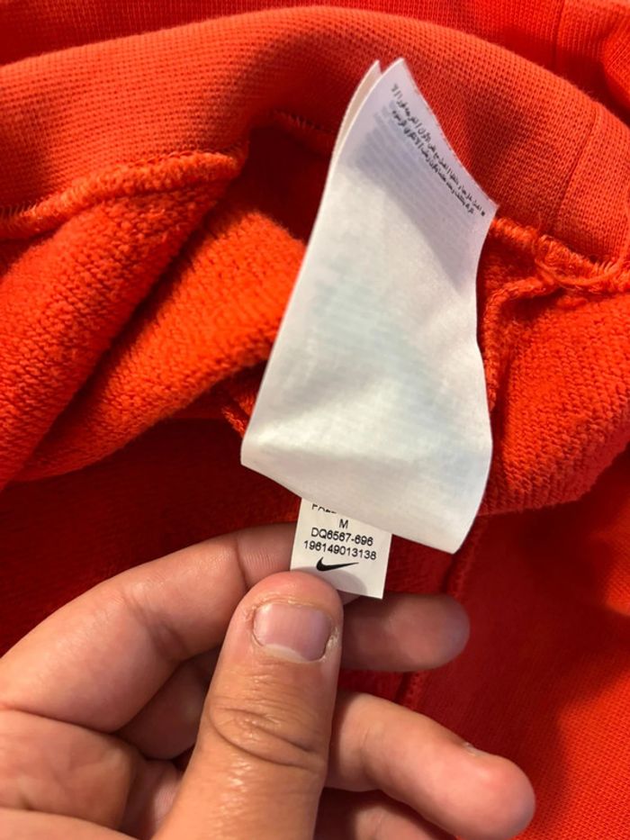 Nike - Air - Sweat ras de cou à logo brodé oversize - Rouge/ Orange - Taille M - photo numéro 5