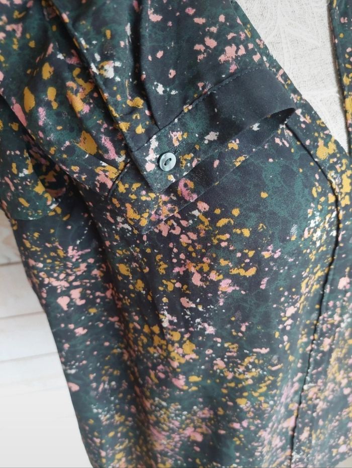 Blouse verte  imprimée - photo numéro 4