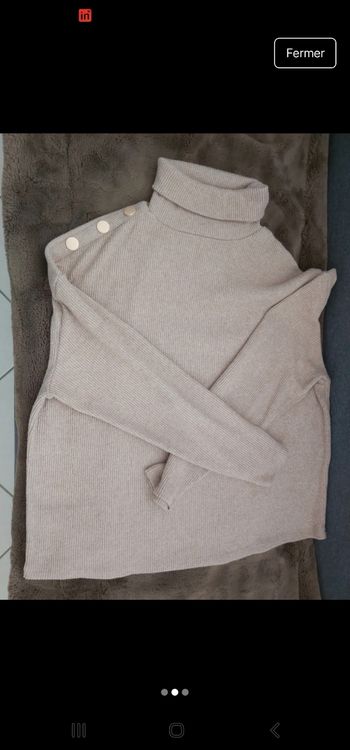 Pull col roulé