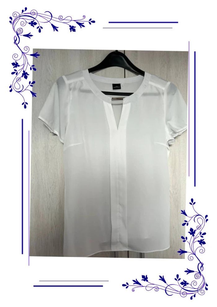 Jolie blouse blanche classique fr 38