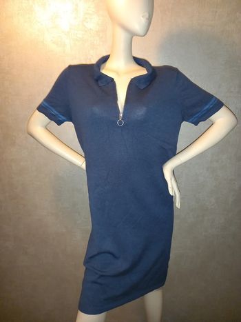 robe pull haut style polo bleu marine pimkie taille 42