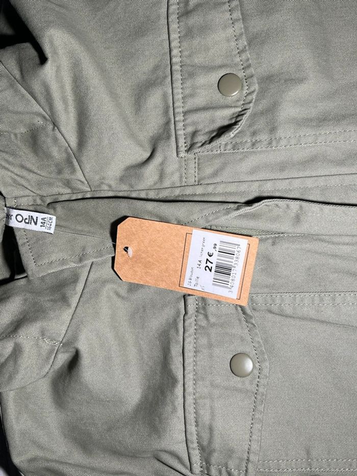 Veste mi-saison en Vert NPO Junior - photo numéro 2