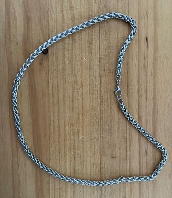 Collier acier inoxydable Long 49cm - Neuf