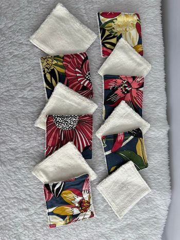 Grande lingette fleur