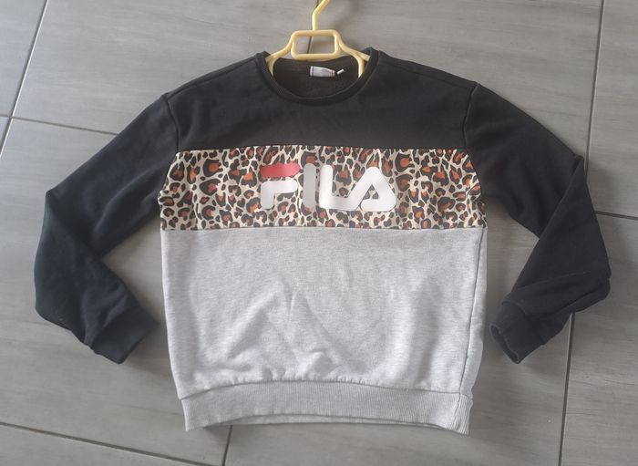 Sweat noir, gris, léopard FILA Taille S