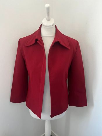 Veste blazer zippée bordeaux MNG XS