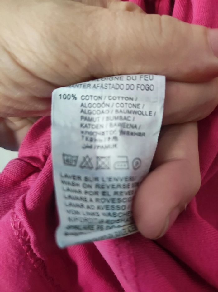 T shirt ML / sweat rose écriture school 5 ans / NKY - photo numéro 5