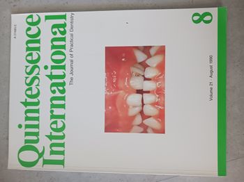 Quintessence International Volume 21 Aout 1990