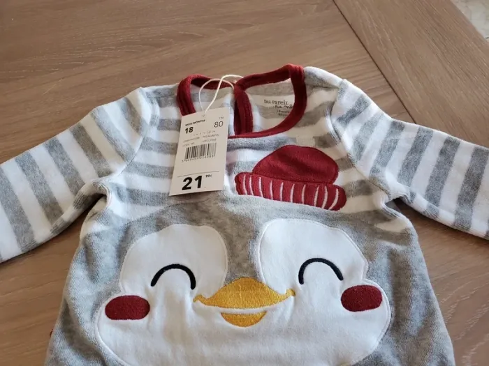 Pyjama pingouin DPAM 18 mois tout neuf - photo numéro 5